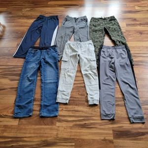 Lot of 6 Boys size 14/16 pants Levi, Lands End, Tek Gear